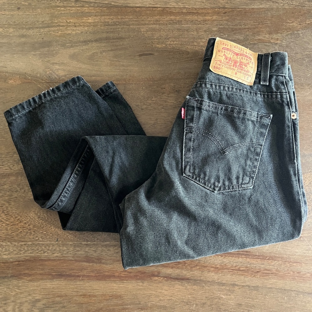 Vintage 1990s Levi’s 550  Black Jeans Size 6